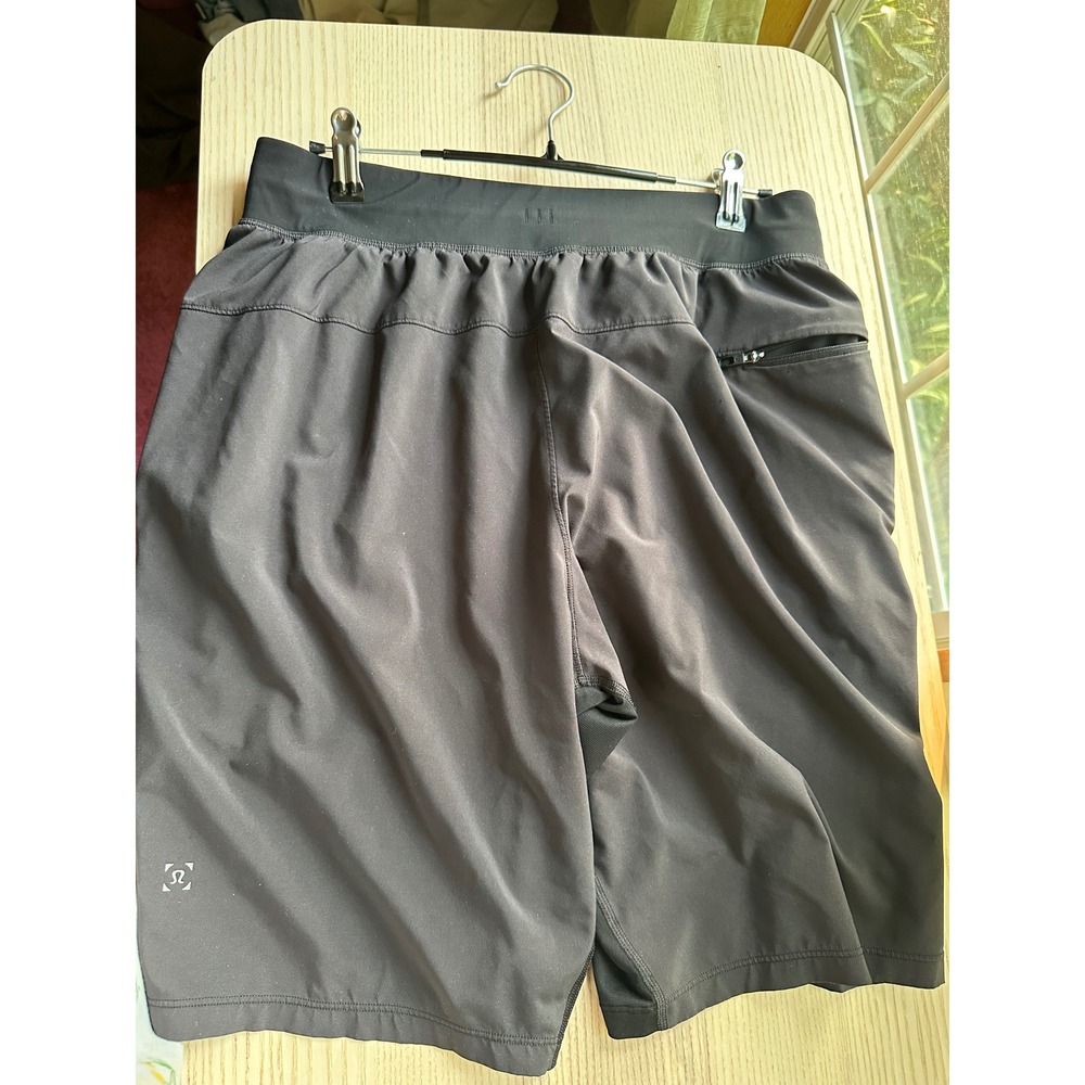 Lululemon Mens Pace Breaker Linerless Short 9 Inch Black Athletic Gym Medium - Picture 3 of 4